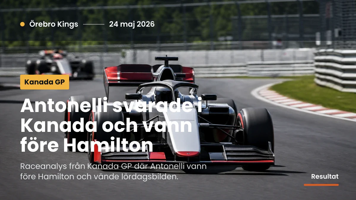 Generisk formelbil leder ett lopp på en ljus bana med träd och barriärer.