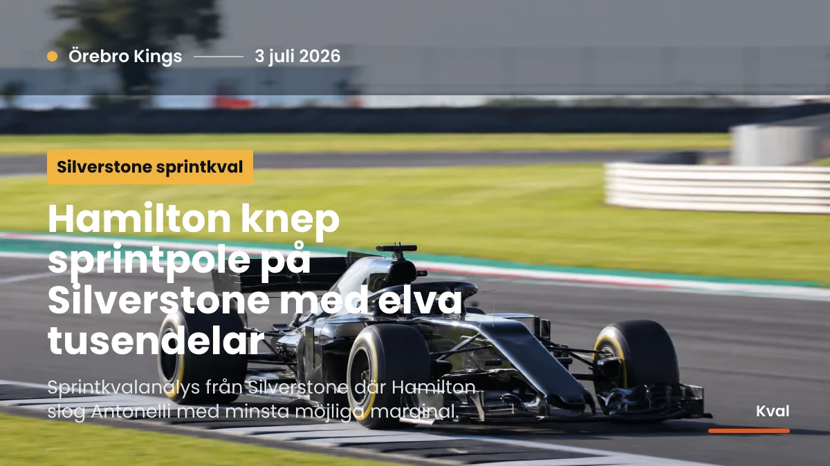 Generisk formelbil i hög fart på en öppen bana som påminner om Silverstone.